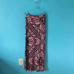 Patterned Maxi Skirt